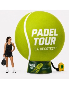 Pelota de pádel hinchable gigante de 200 a 400cm con base publicitaria para torneos y eventos deportivos — La Decoteca 2