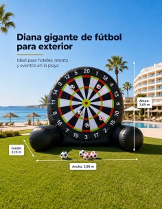 Diana hinchable gigante de fútbol | La Decoteca
