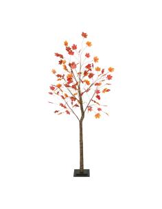 Árbol de arce para la decoración de otoño en escaparates de tiendas o comercios