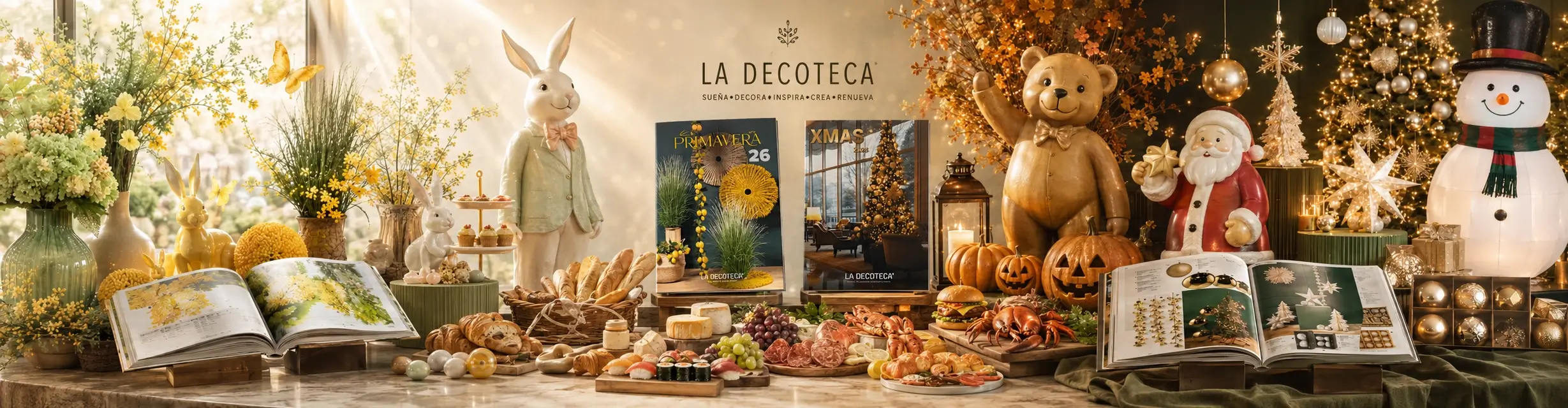 La Decoteca — decoración profesional de temporada para hoteles, centros comerciales y oficinas: primavera y Navidad