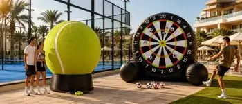 Diana hinchable gigante pádel eventos deportivos