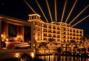 Iluminación y espectáculo láser para fachadas, eventos, hoteles y espacios comerciales