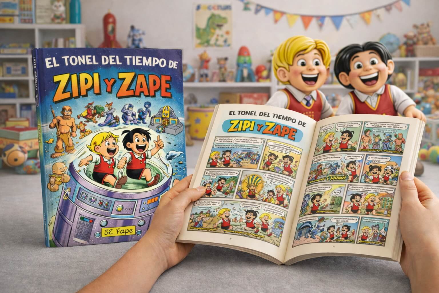Libro El tonel del tiempo de Zipi y Zape — cómic español